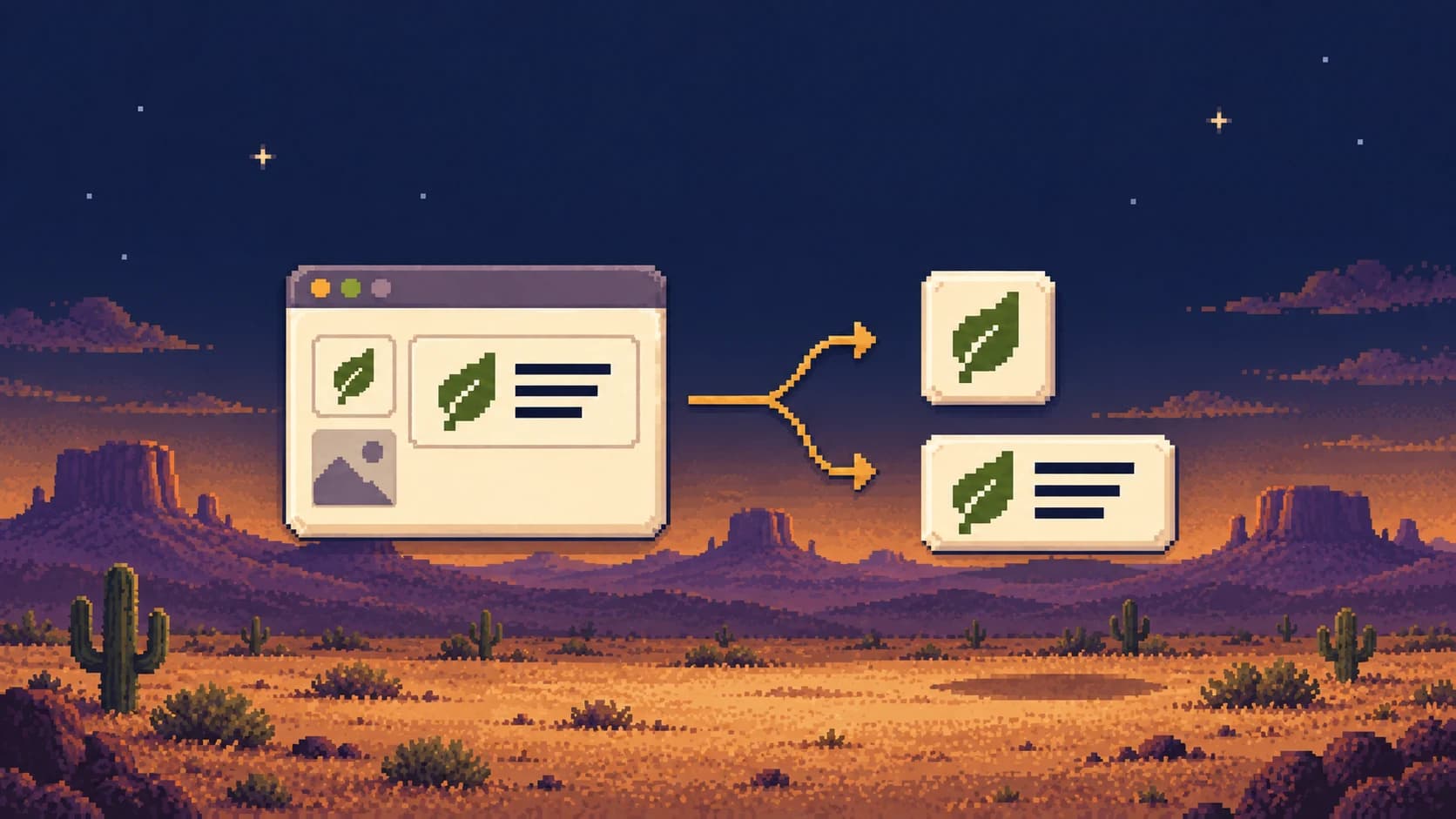A browser window connects to two selected logo files: a compact icon and a wider wordmark.